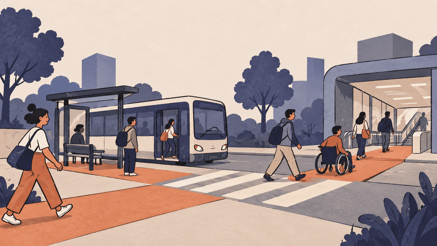 A transport project is not complete at the station gate: Infrastructure, The Bridging Room