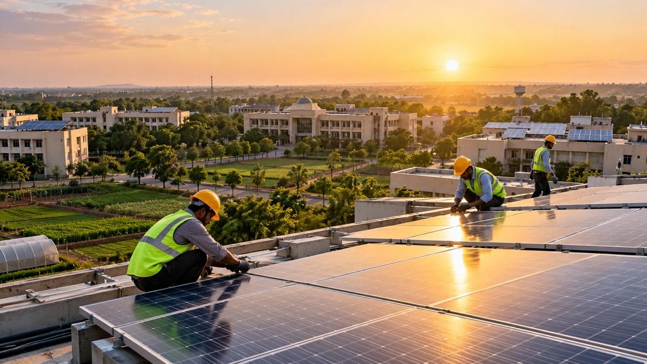 An 11.1 MW solar programme has 76 roofs and 76 ways to fall behind: The Bridging Room