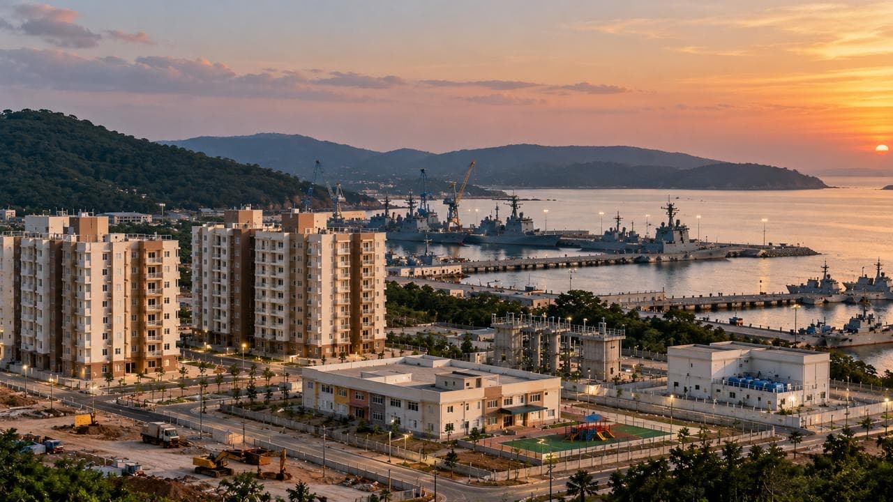 Karwar’s new housing and utilities put Project Seabird’s support systems in focus