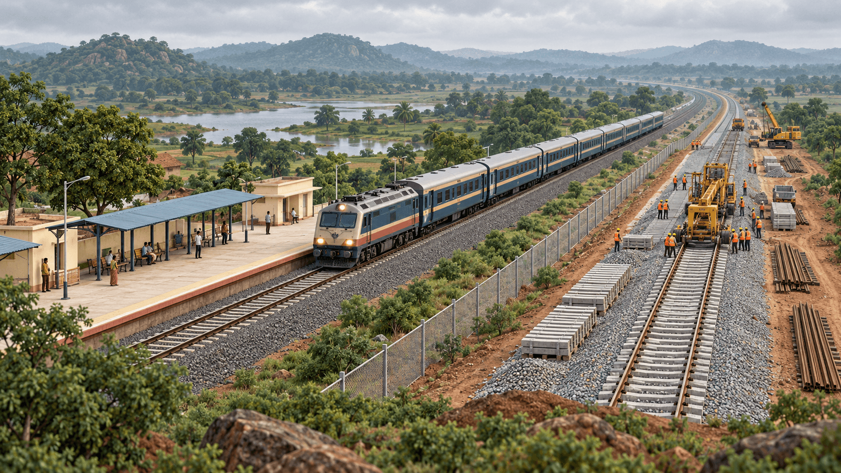 Abhanpur–Kurud rail section opens as work continues towards Dhamtari